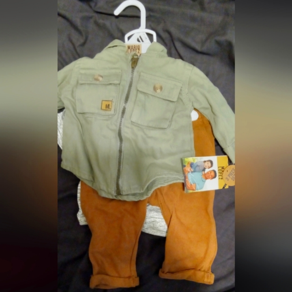 Mario Lopez 3 piece baby boy set